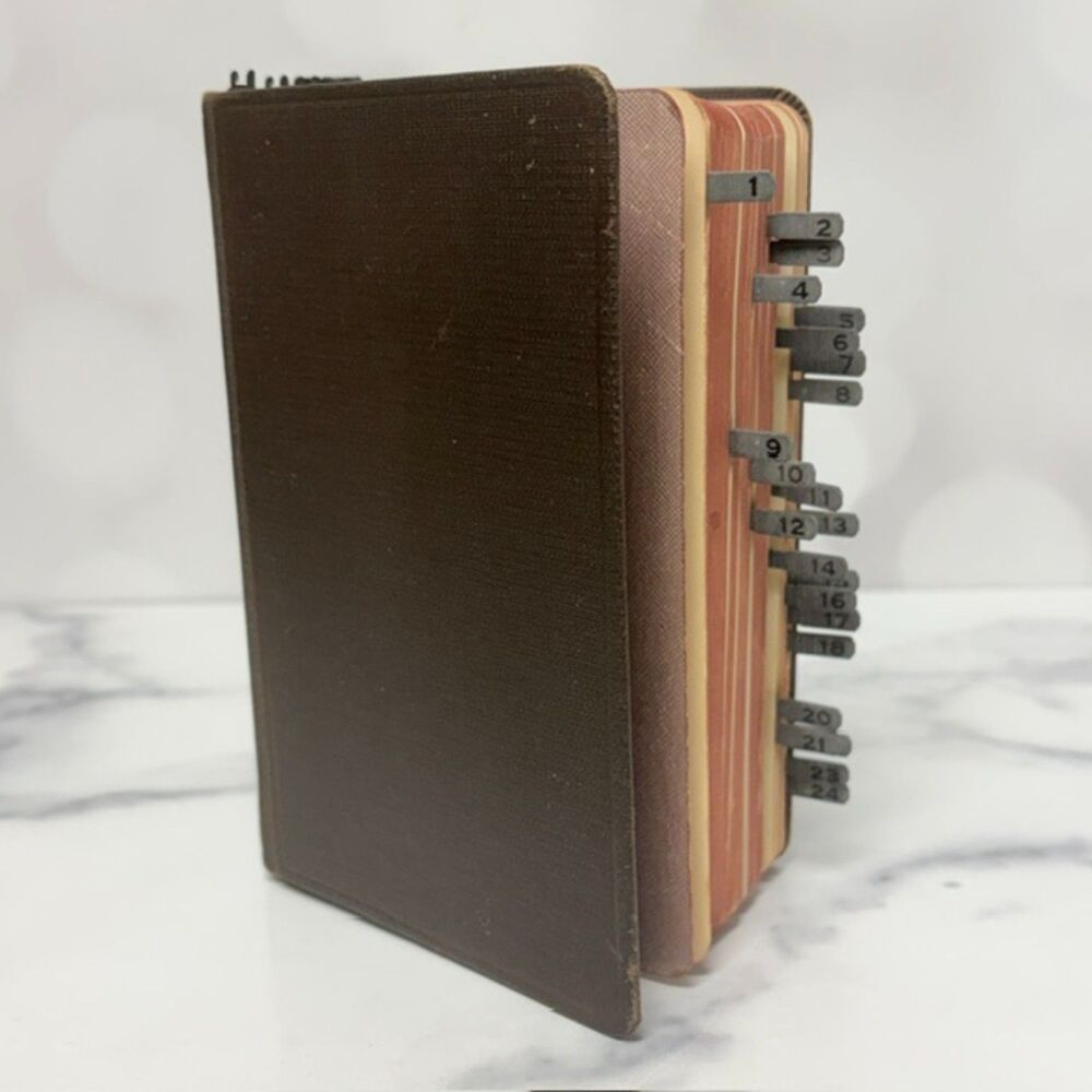 Vintage Oxford Self-Pronouncing Holy Bible KJV Christian Science Numbered Tabs